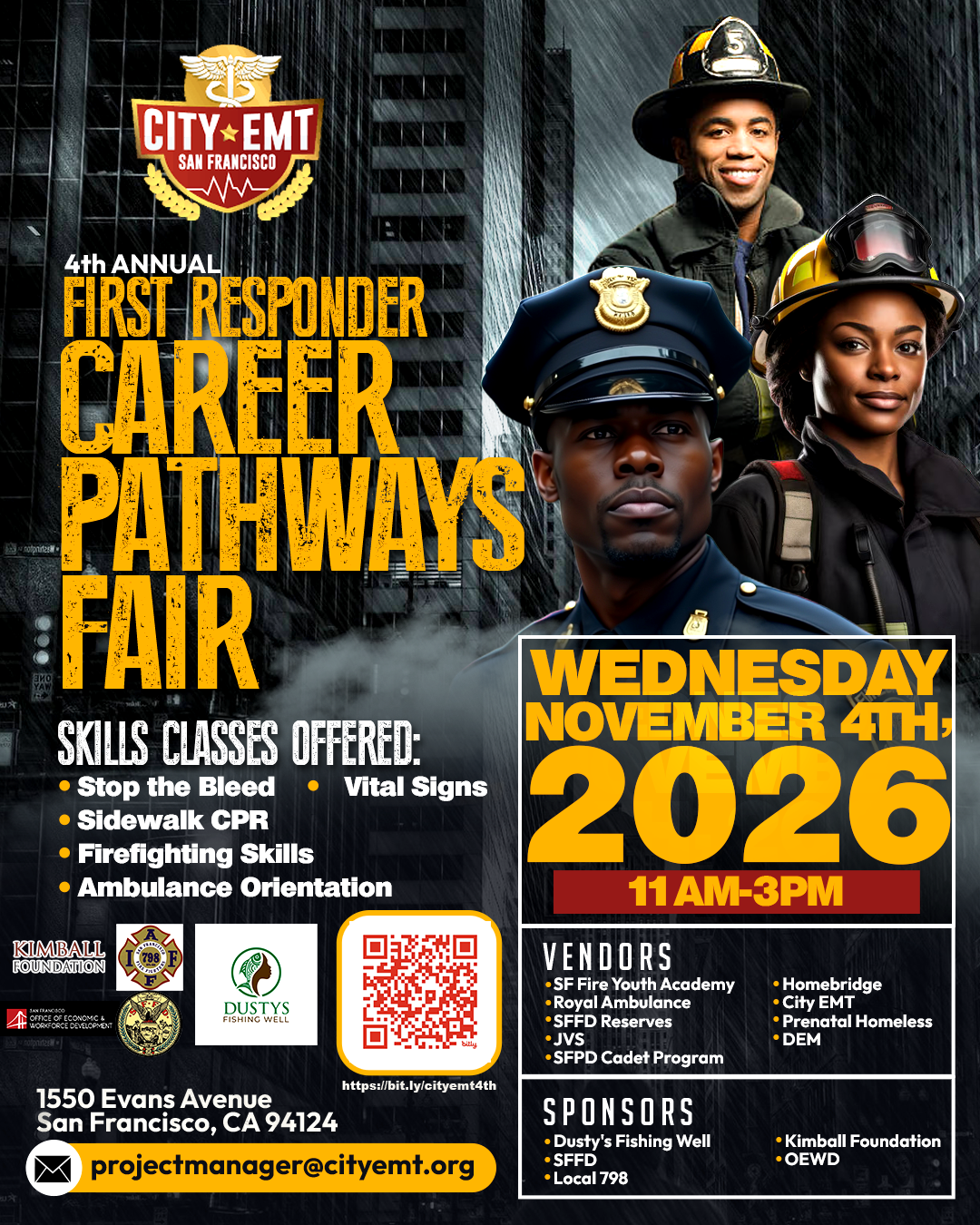 4th Annual First Responder Career Pathways Fair -- Nov 4, 2026