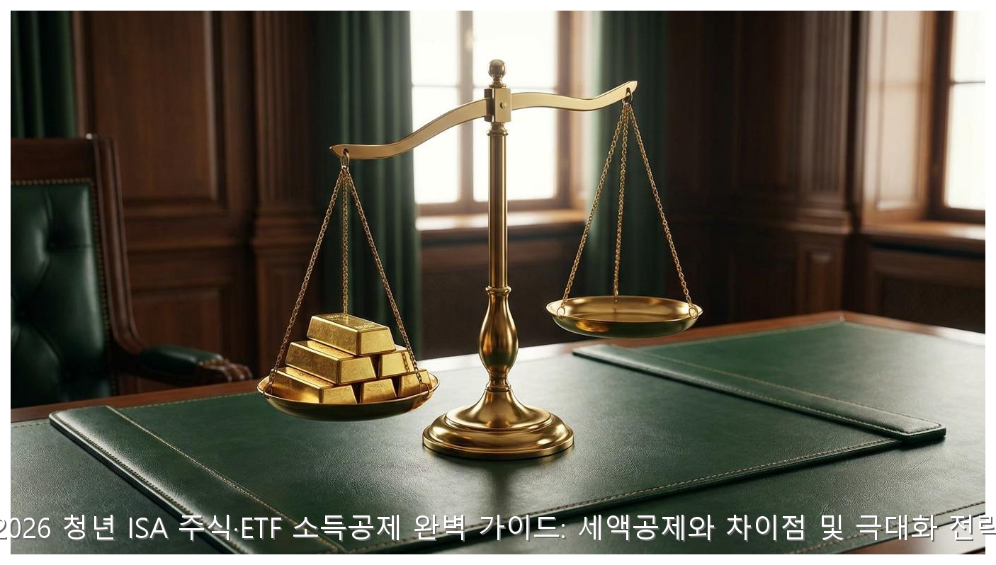 2026 청년 ISA 주식·ETF 소득공제 완벽 가이드: 세액공제와 차이점 및 극대화 전략 핵심 안내 및 분석 인포그래픽 (2)