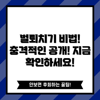 벌퇴치기, 벌 퇴치 방법, 자연벌퇴치, 벌 퇴치 제품, 여름 벌 관리