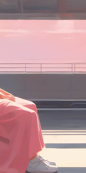 Loneliness On The Railway Tracks 4K Wallpaper Background