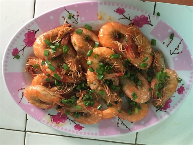 Tôm Rim Nước Mắm Tỏi Ớt