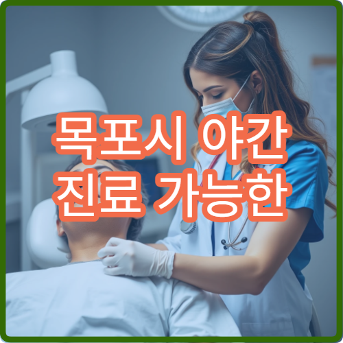 목포시 야간 진료 가능한 병원 찾기 퇴근 후 방문 가능한 진료과 병원 안내