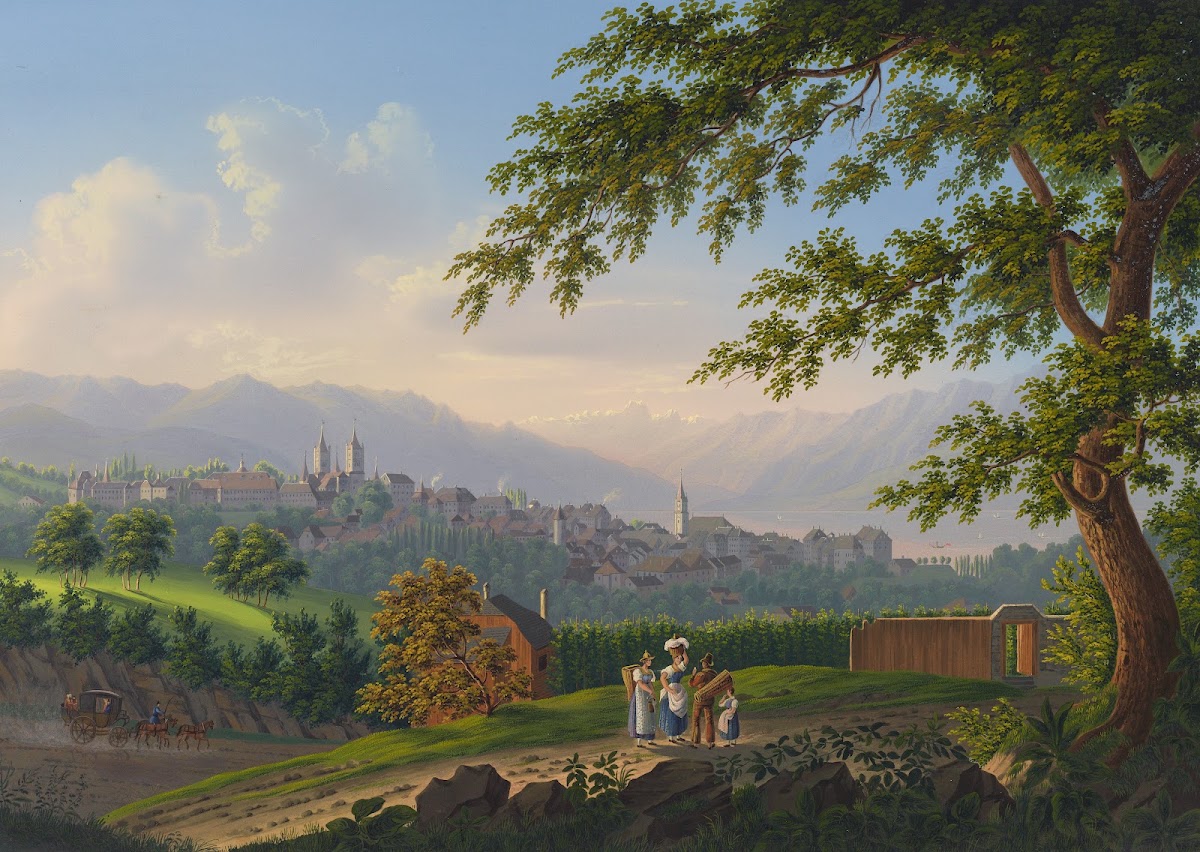 Vûe de la Ville de Lausanne