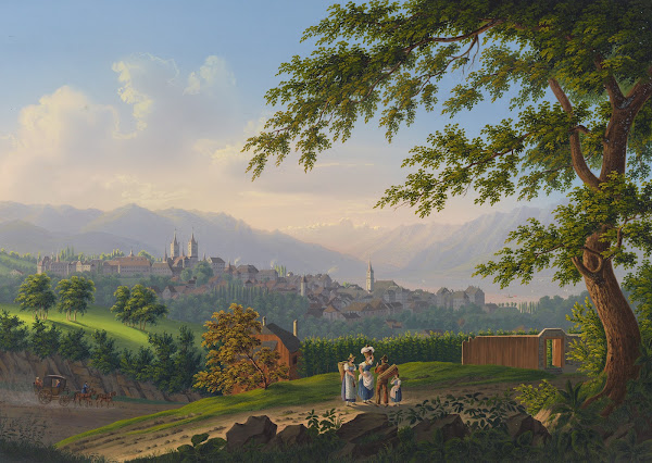 Vûe de la Ville de Lausanne