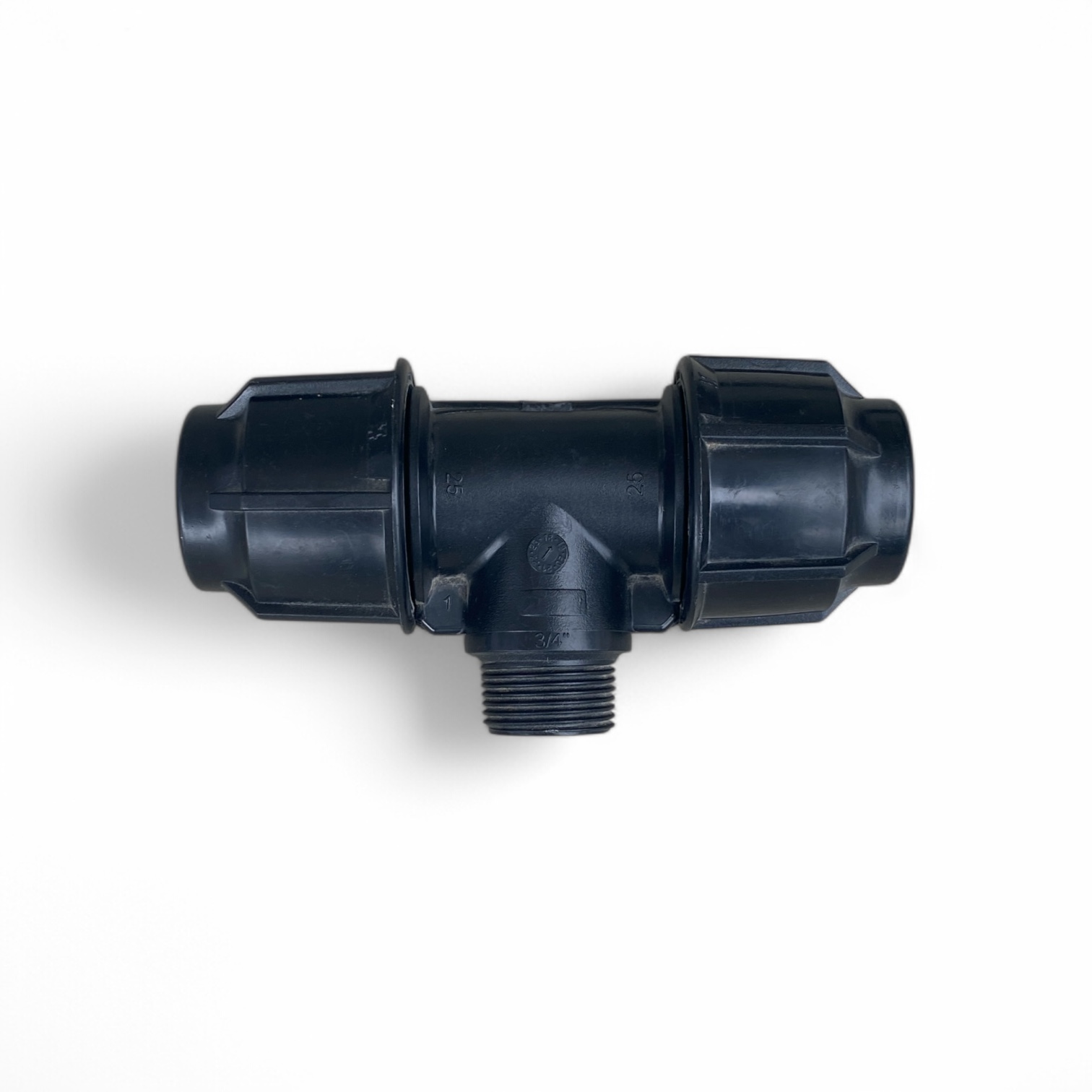 Kindraco PE Compression Tee Male Adapter