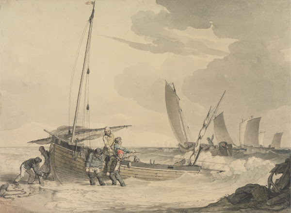 Fisherman Putting Out to Sea between 1800 and 1810