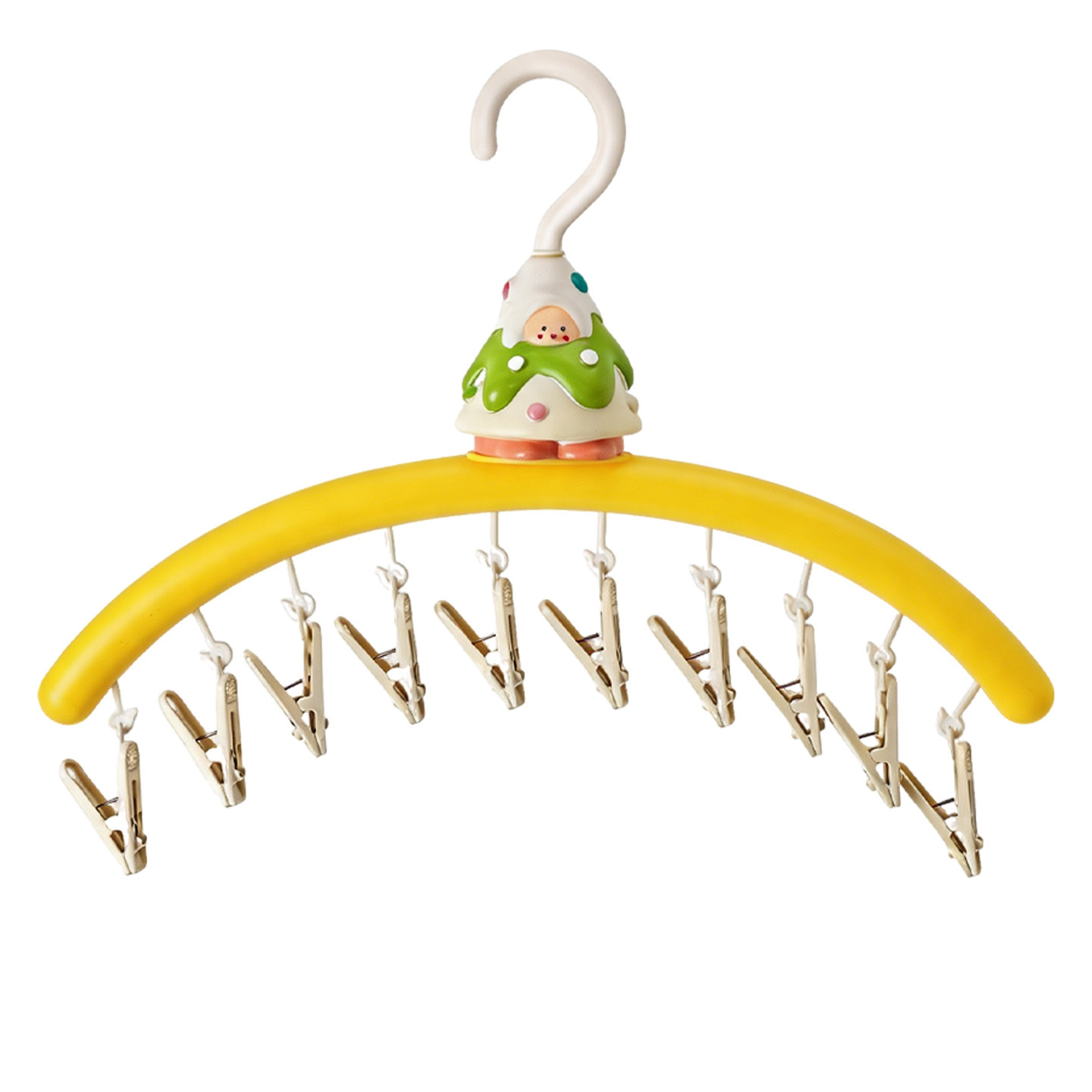 Cartoon drying rack with clips