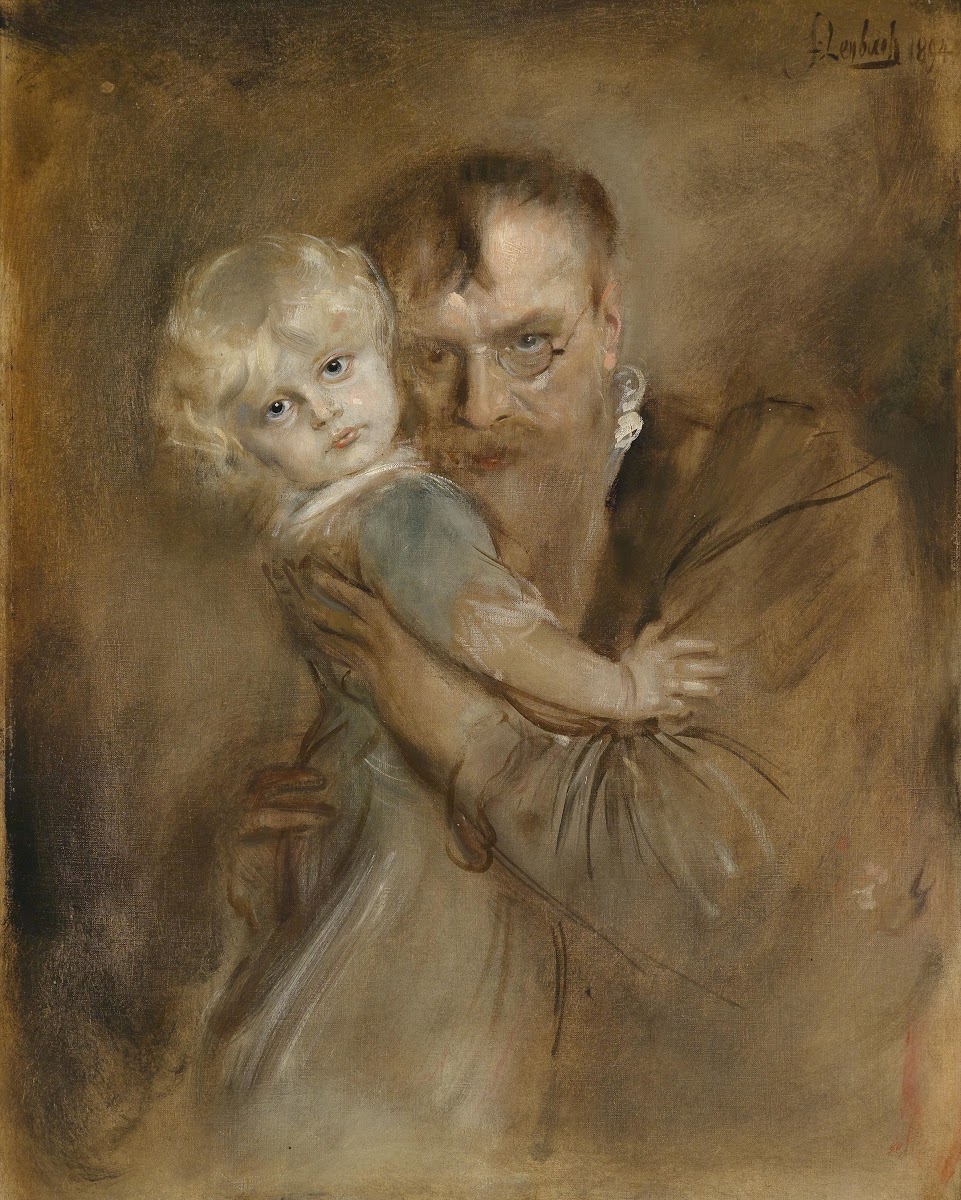 Selbstportrait mit Tochter Marion 1894
