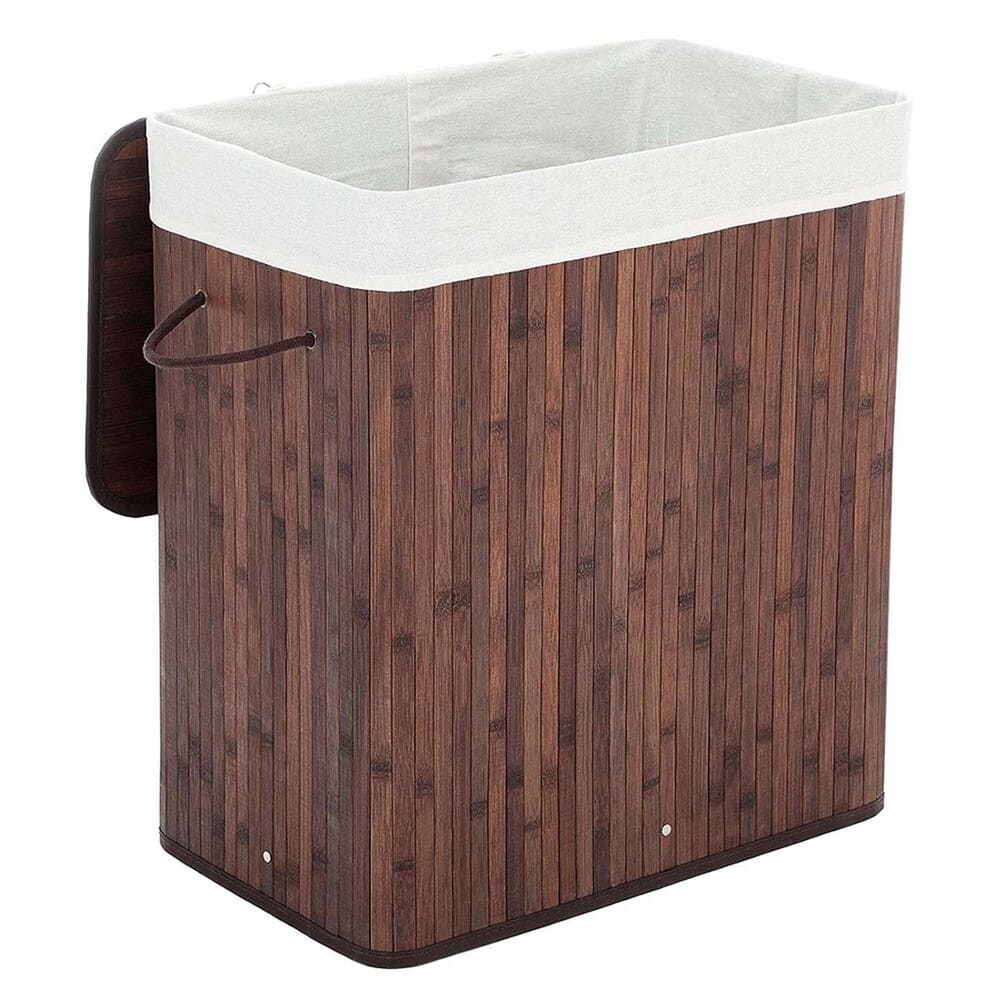Cesto para ropa de bambú Makom Home™ color chocolate