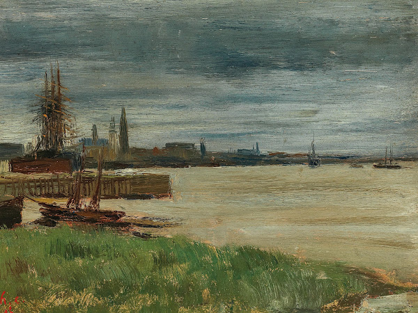 Anvers Le fleuve La rade dAnvers 1895