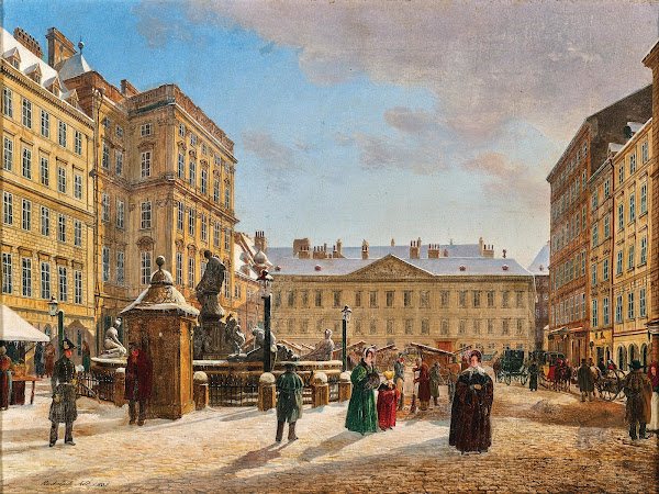 The New Market in Vienna in Winter 1835