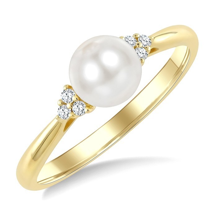 Pearl & Diamond Fashion Ring