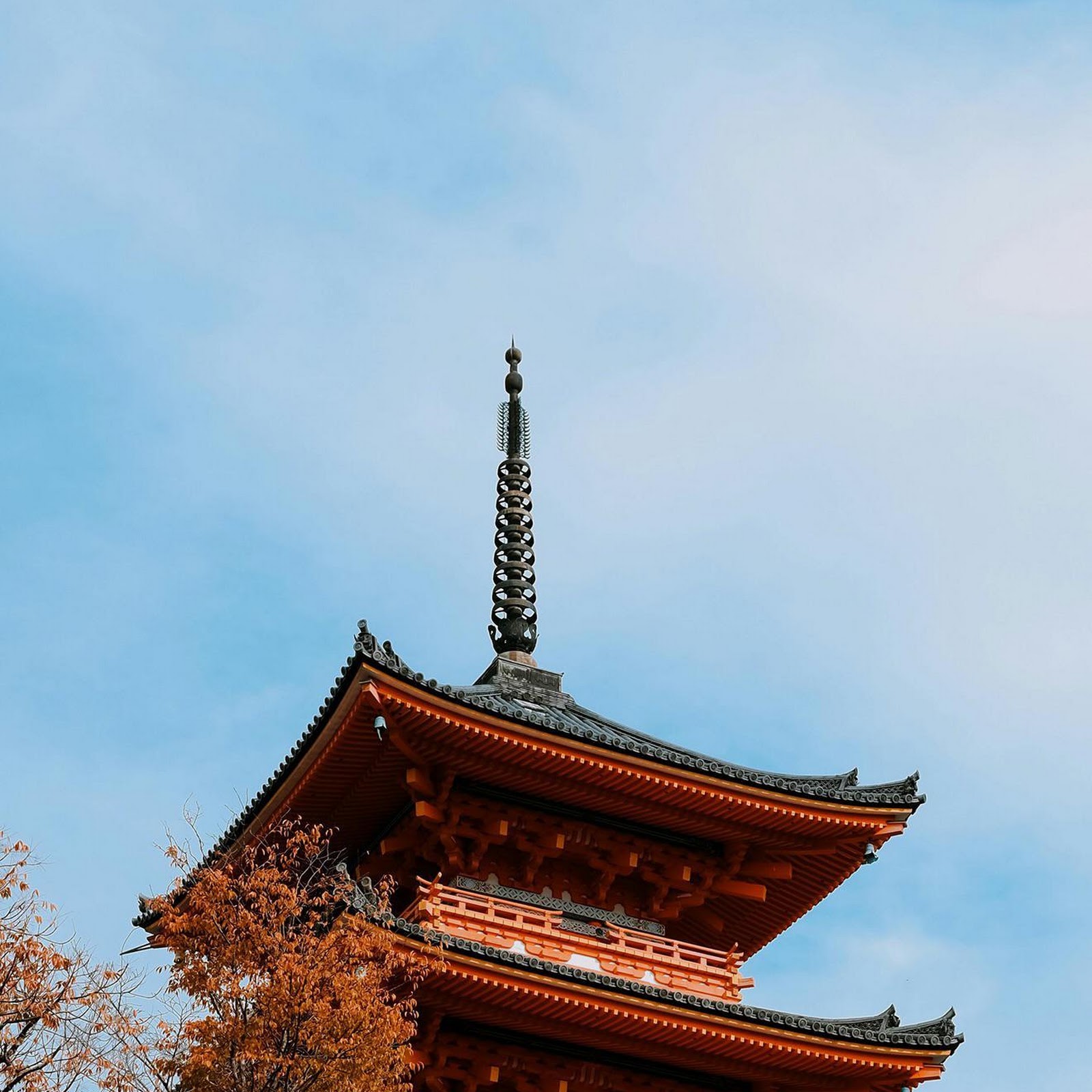 Download Kiyomizu-Dera Pagoda In Autumn Full HD iPhone
