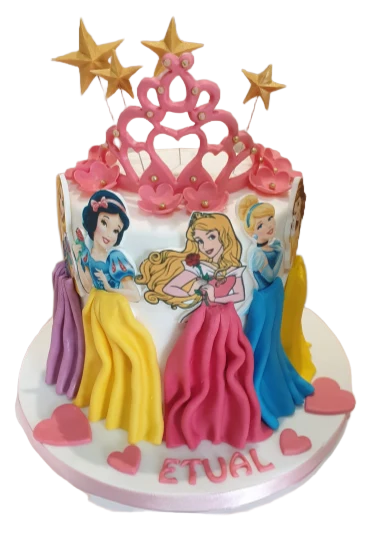 Disney Princesses Themed Birthday Cake CB-NC466