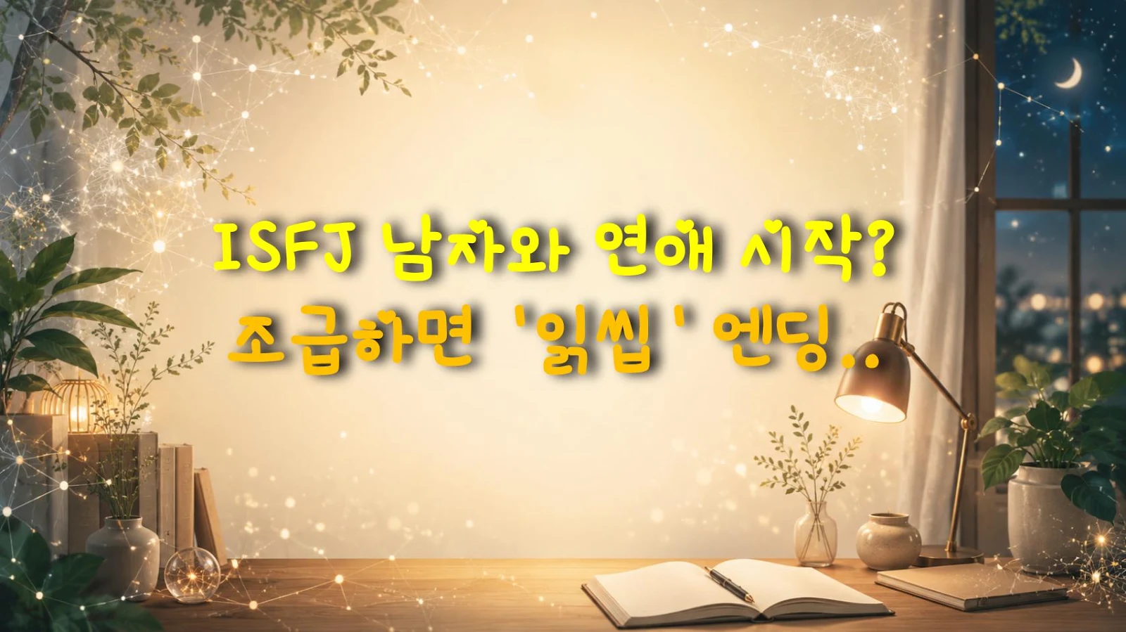 ISFJ 남자와 연애 시작? 조급하면 '읽씹' 엔딩 직행