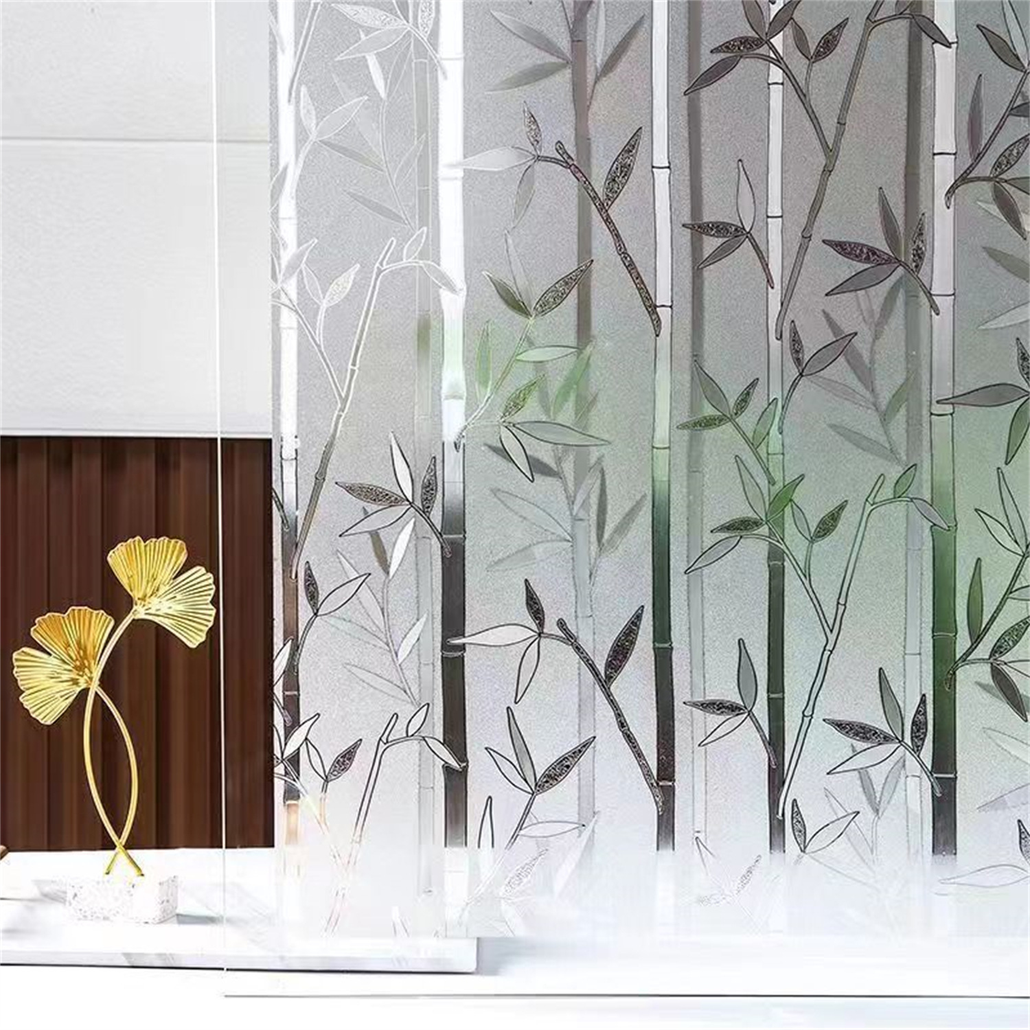Dekorative Fensterfolie mit geometrischem Muster