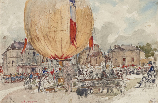 Lancement dune montgolfière 1895   1905