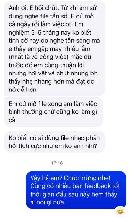 Sóng Tâm Thức may mắn công việc