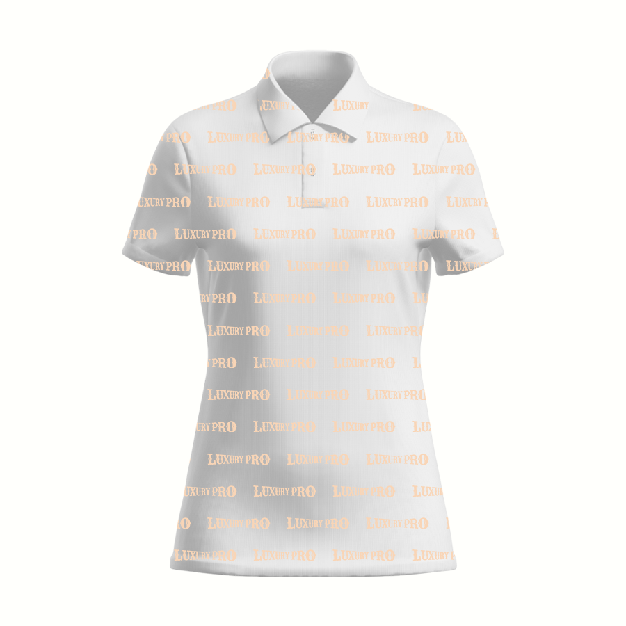 AOP PTB Women's Short Sleeve Button Polo