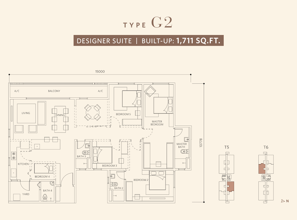 Sanderling 2 @ Lakefront Residence floor plan