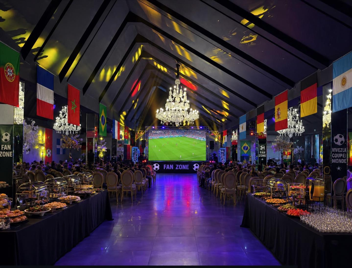 La fan zone Baccara à Bobigny