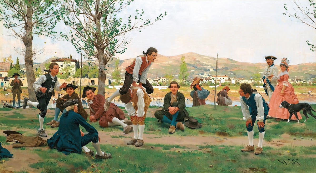 Saltarello Cavallucio A Game Of Leapfrog 1887
