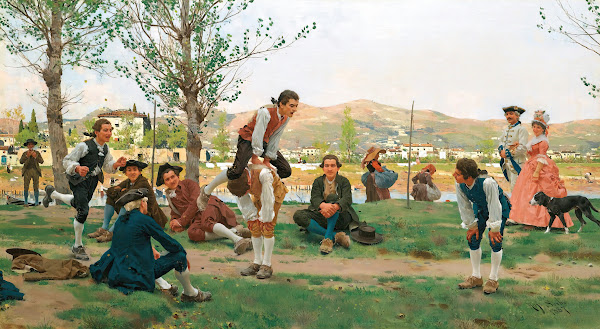 Saltarello Cavallucio A Game Of Leapfrog 1887