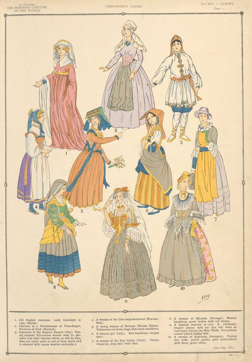 Europe  Fashionable ladies 1926 1927