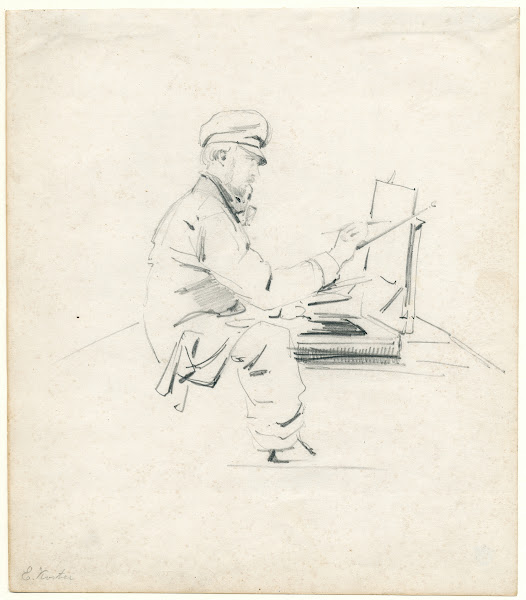 The artist Everhardus Koster working 1855