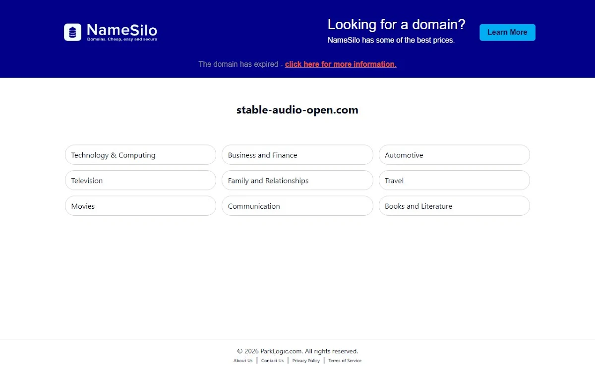 Captura de stable audio open