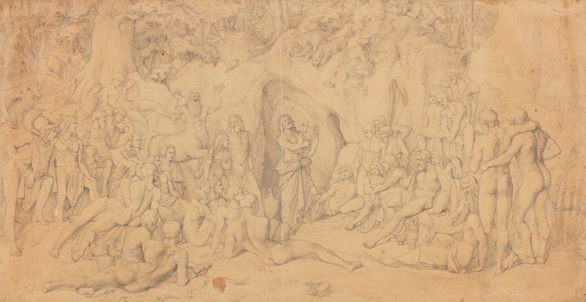 Die Argonauten bei Chiron dem Gesang des Orpheus lauschend 1848
