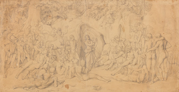 Die Argonauten bei Chiron dem Gesang des Orpheus lauschend 1848