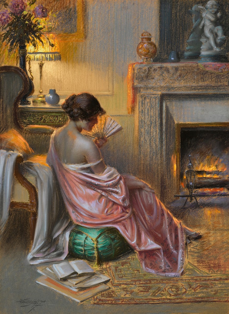 Femme à léventail
