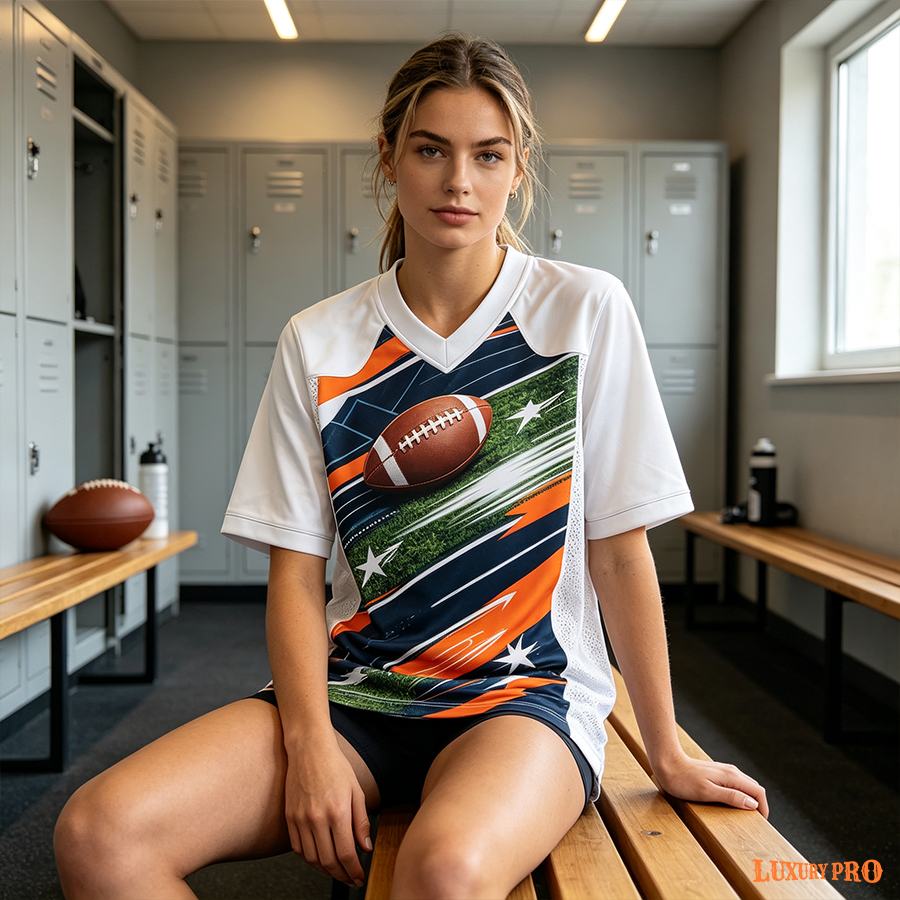 AOP Rugby uniform with logo on both front and back