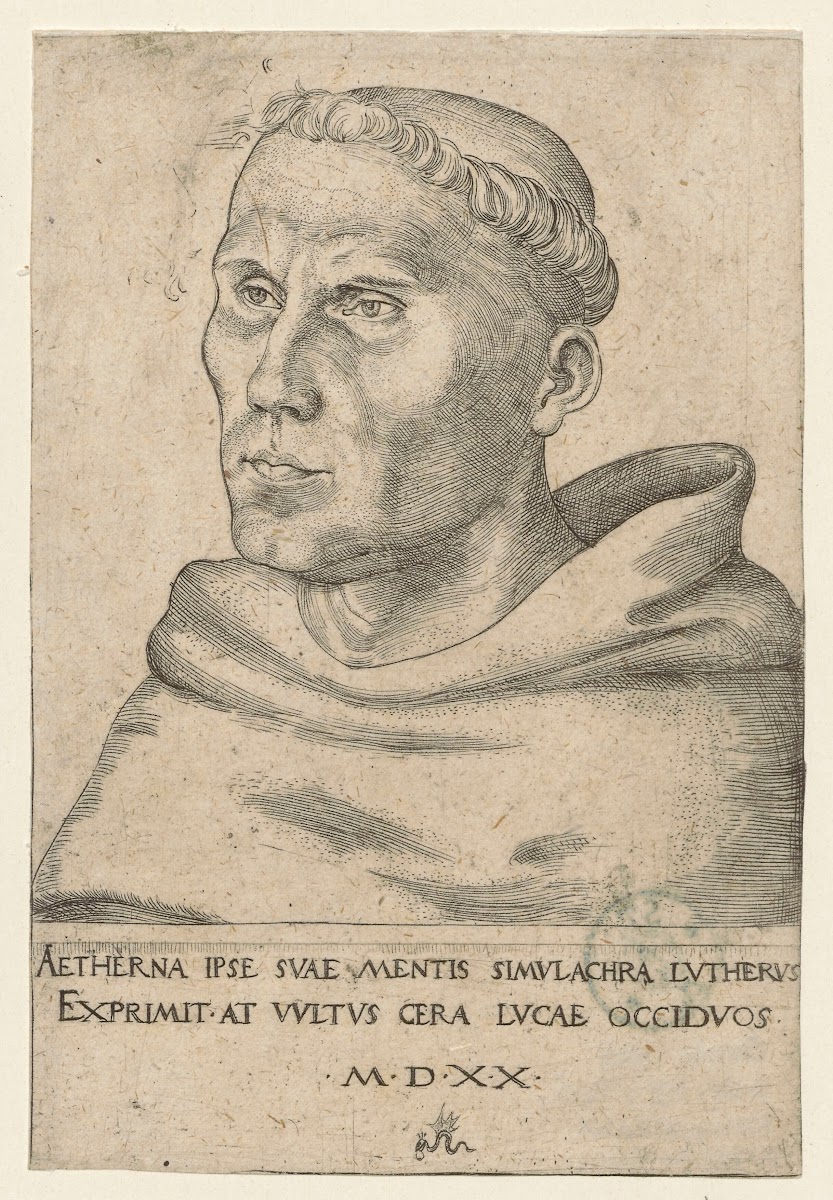 Portrait of Martin Luther as an Augustinian Monk 1520