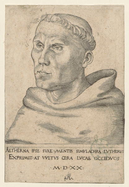 Portrait of Martin Luther as an Augustinian Monk 1520