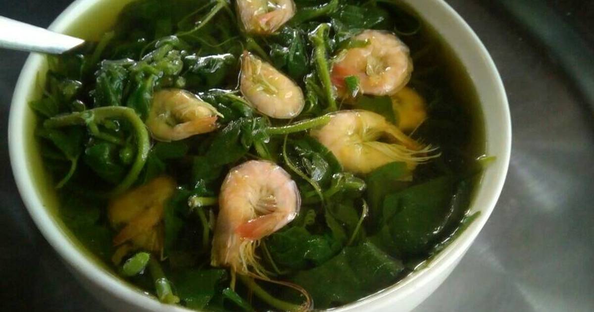 Đọt nhãn lồng nấu tép bạc