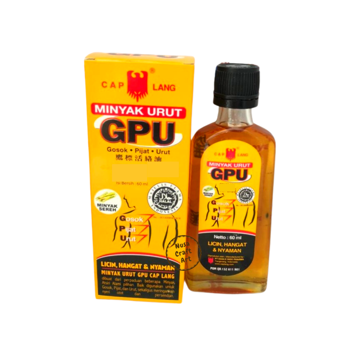 Alternative view of Eagle Brand GPU Liniment Oil Rub Massage Knead Oil 60 ml For Aches & Pains
