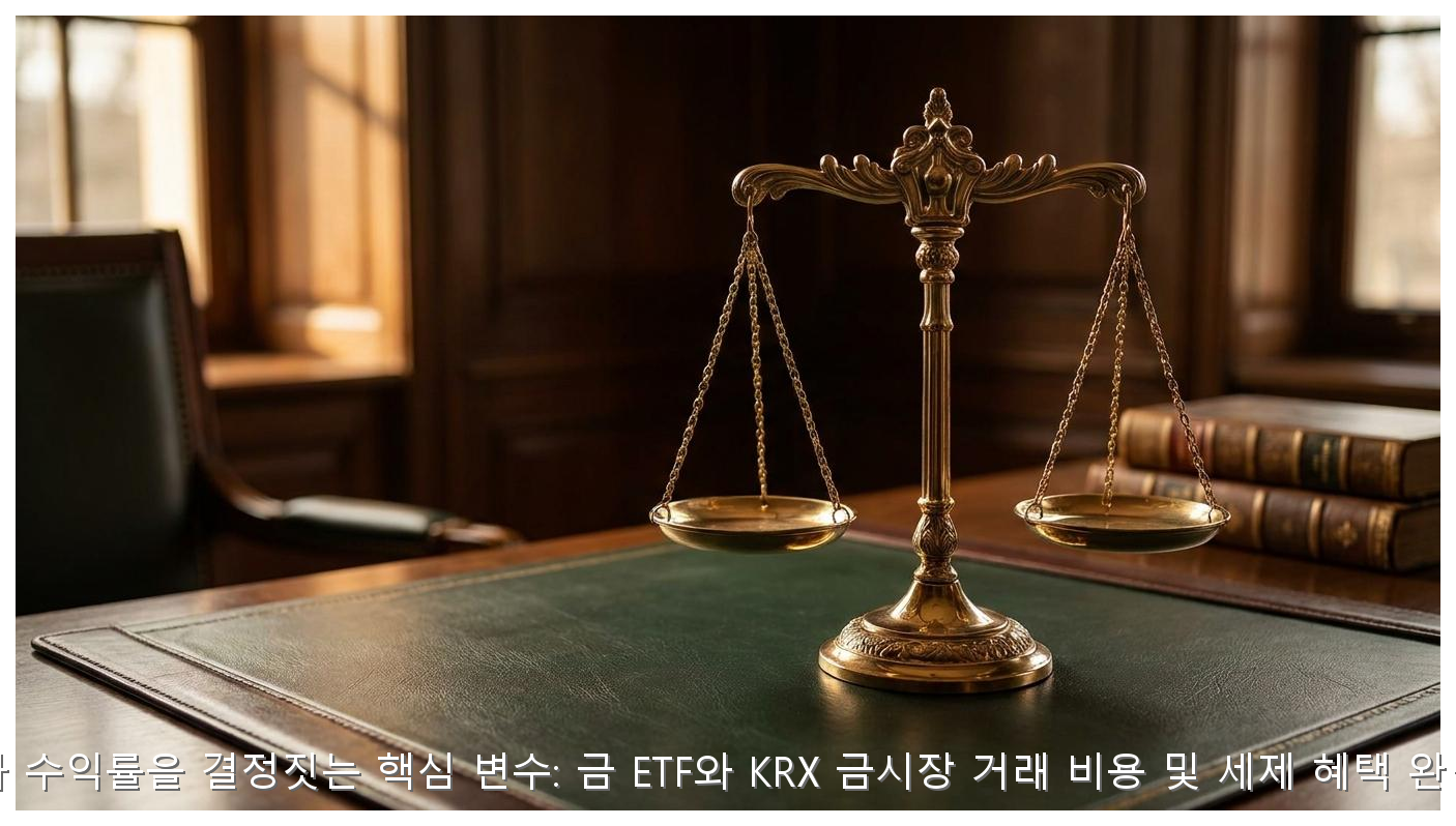 금 ETF vs KRX 금시장 거래 비용 및 세금 혜택 완벽 비교 핵심 안내 및 분석 인포그래픽 (5)