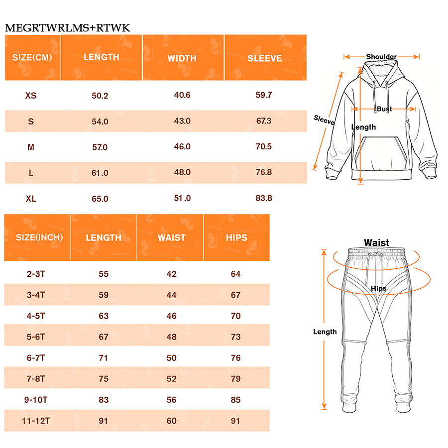 AOP Children's Micro Fleece Hoodie + MEG Children's Sweatpants