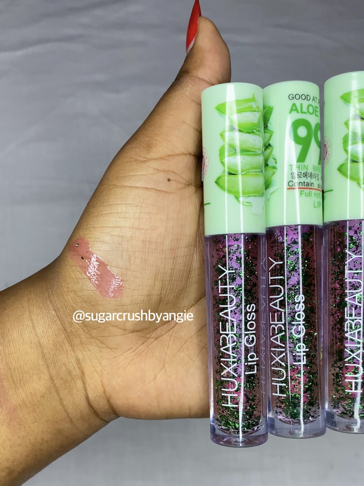 Aloe lip gloss - pink tint