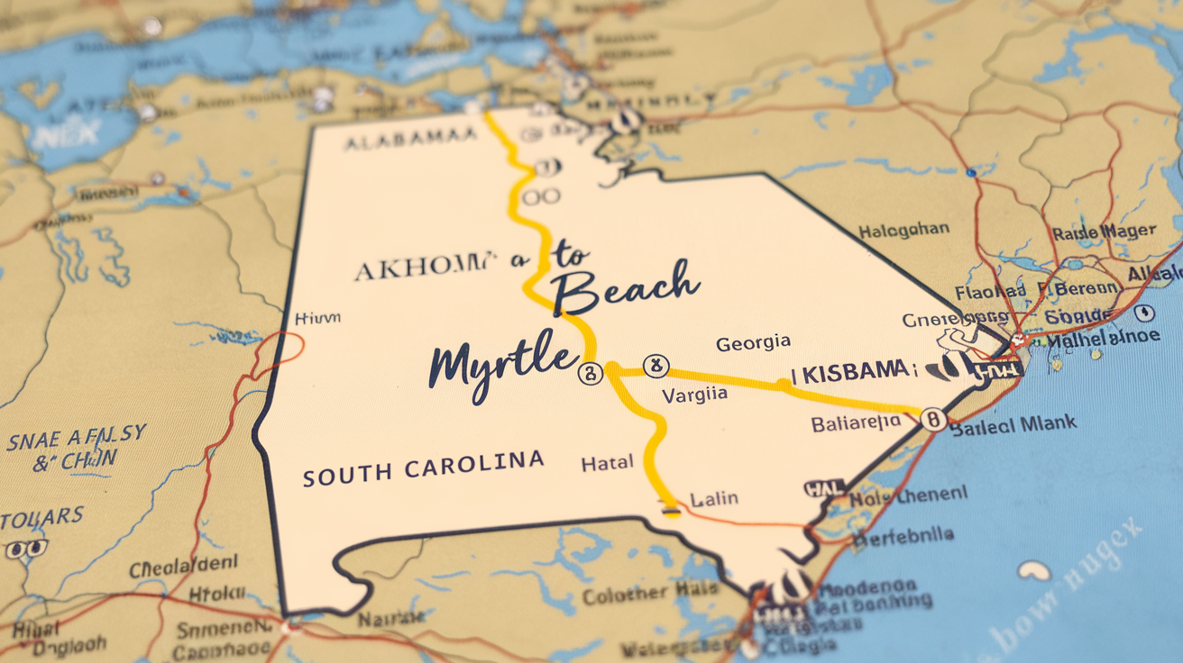How Far Is Alabama from Myrtle Beach? Travel Distance & Tips