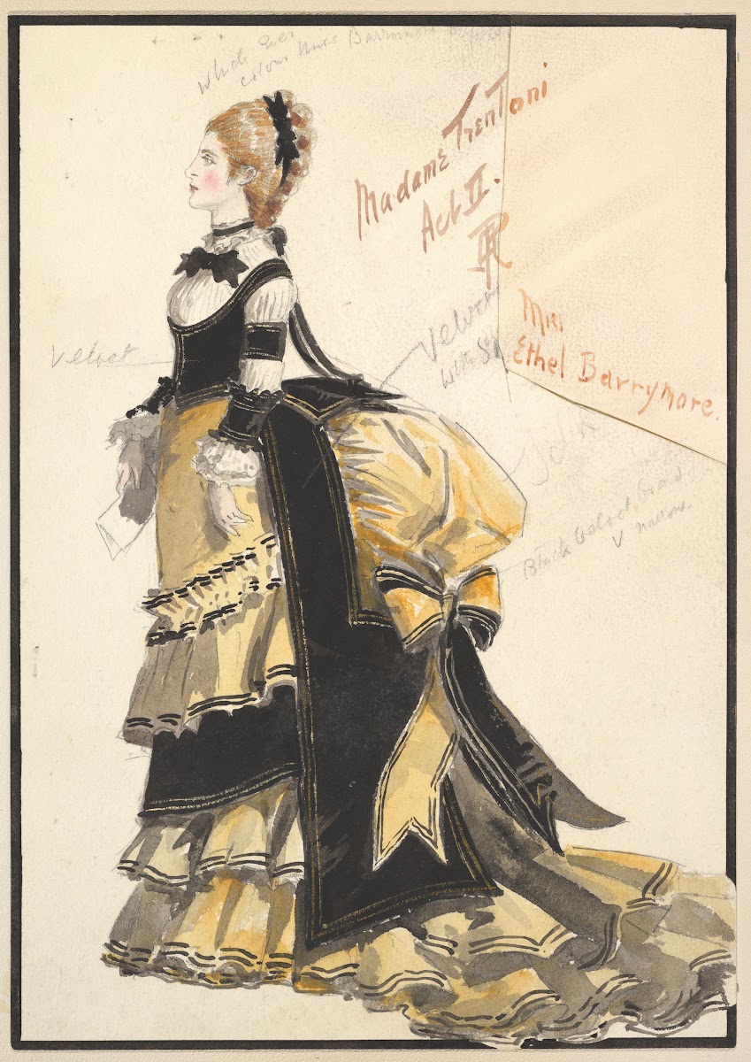 Costume Design for Madame Trentoni Act II 1901