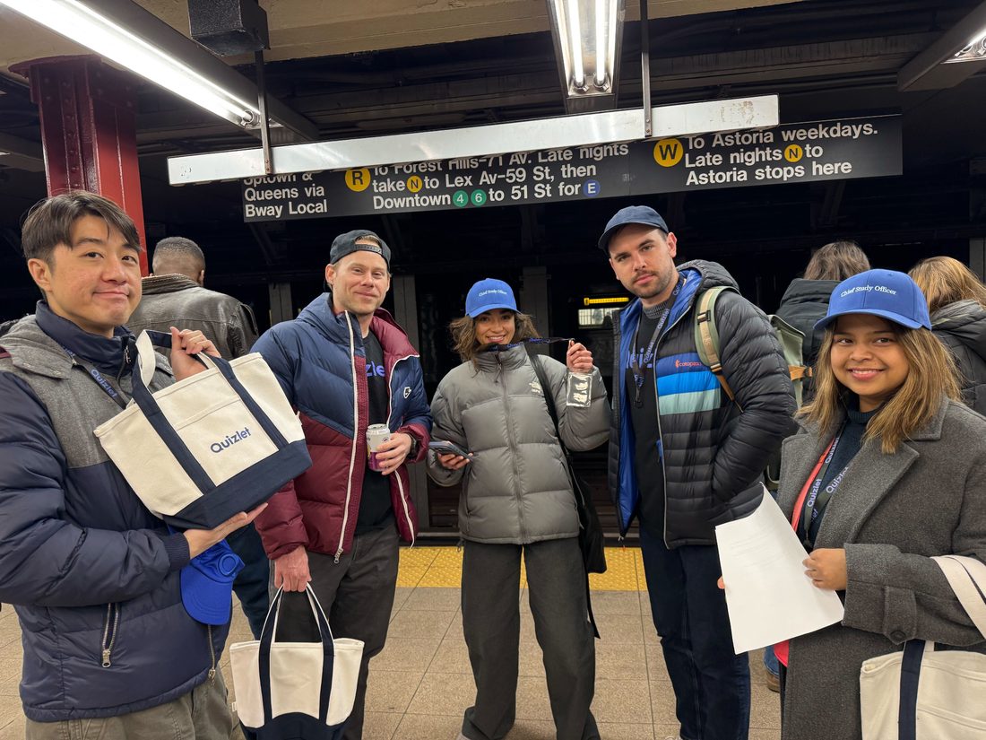 User testing in the subway