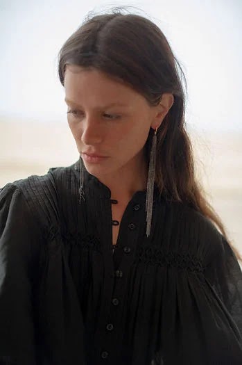 Серьги Водопад BLACK L