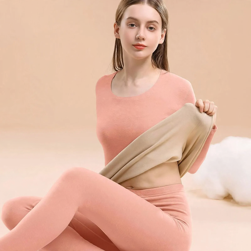 Thermal underwear set for women, self-warming
