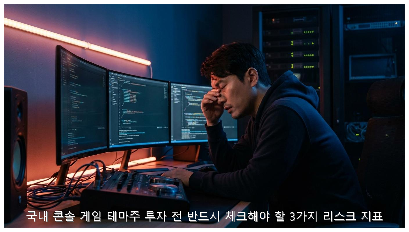 국내 콘솔 게임 테마주 투자 전 반드시 체크해야 할 3가지 리스크 지표 핵심 안내 및 분석 인포그래픽 (2)