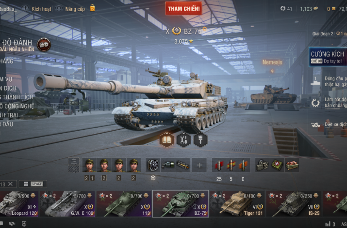 Bán Acc World of Tanks có 1 tank cấp 11 Leopard 120 + 3 Cấp...