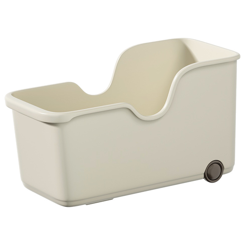 Plastic storage box on wheels, 18 L