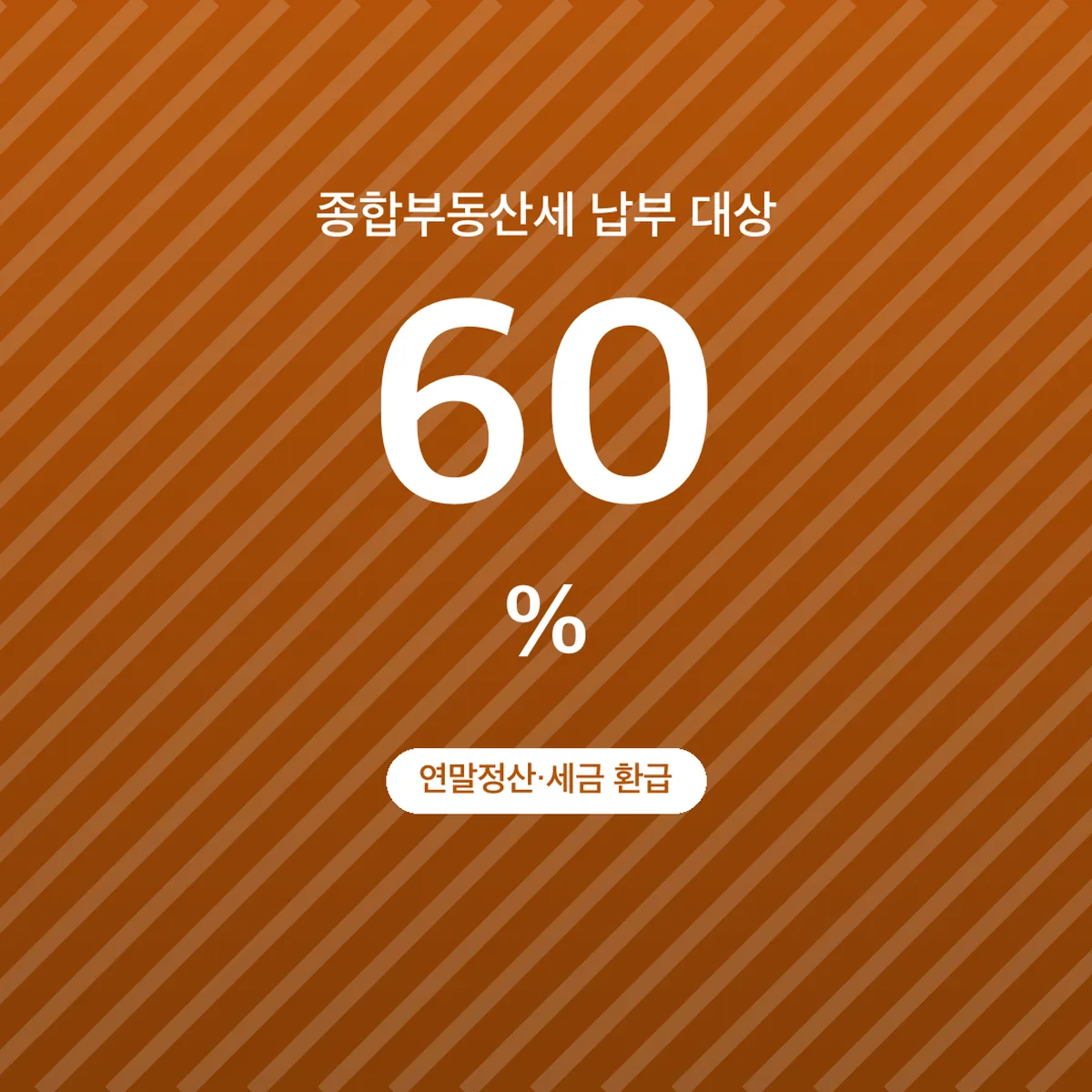 종합부동산세 납부 대상, 공정시장가액비율 60%